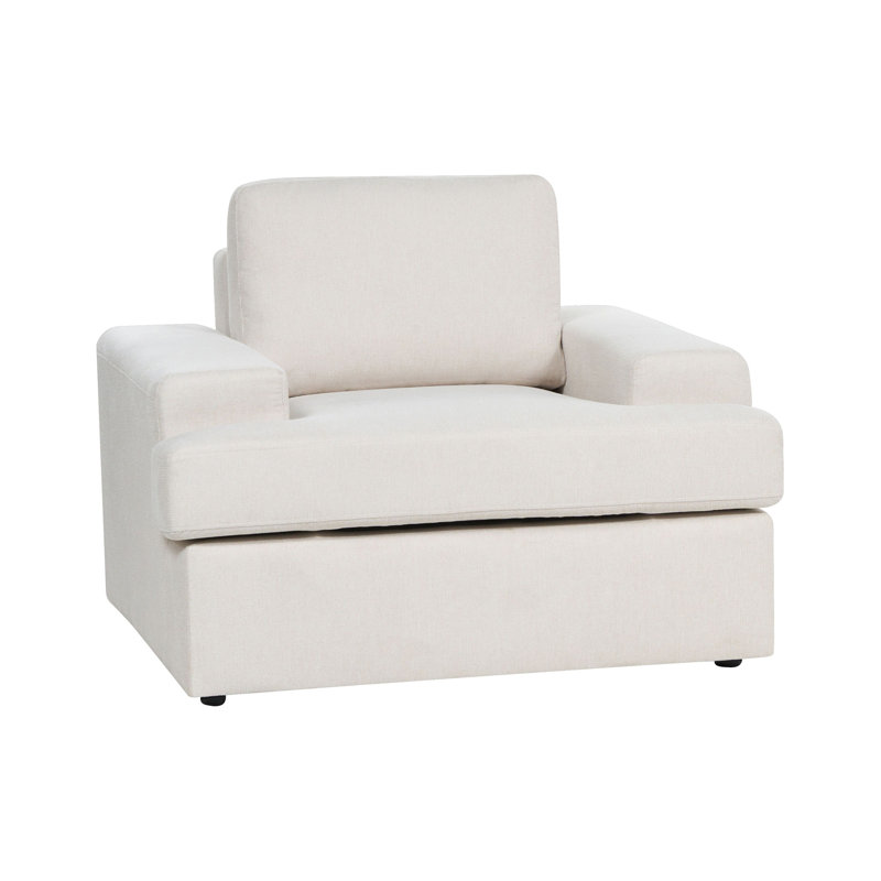 Lecenta Upholstered Armchair,  Light Beige