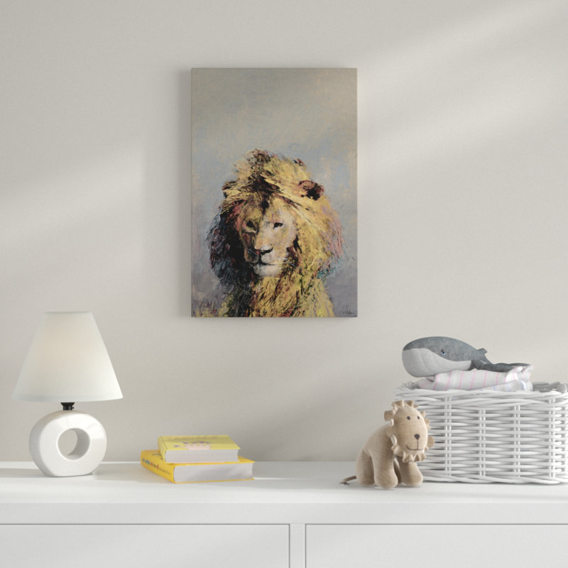 'Retrato De Lion" Print on Wrapped Canvas, 30" H x 20" W x 1.5" D