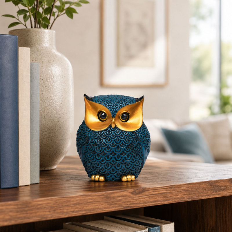 Figurine décorative bleue