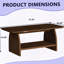 Table basse double couche rectangulaire avec fonction de rangement-1022479786