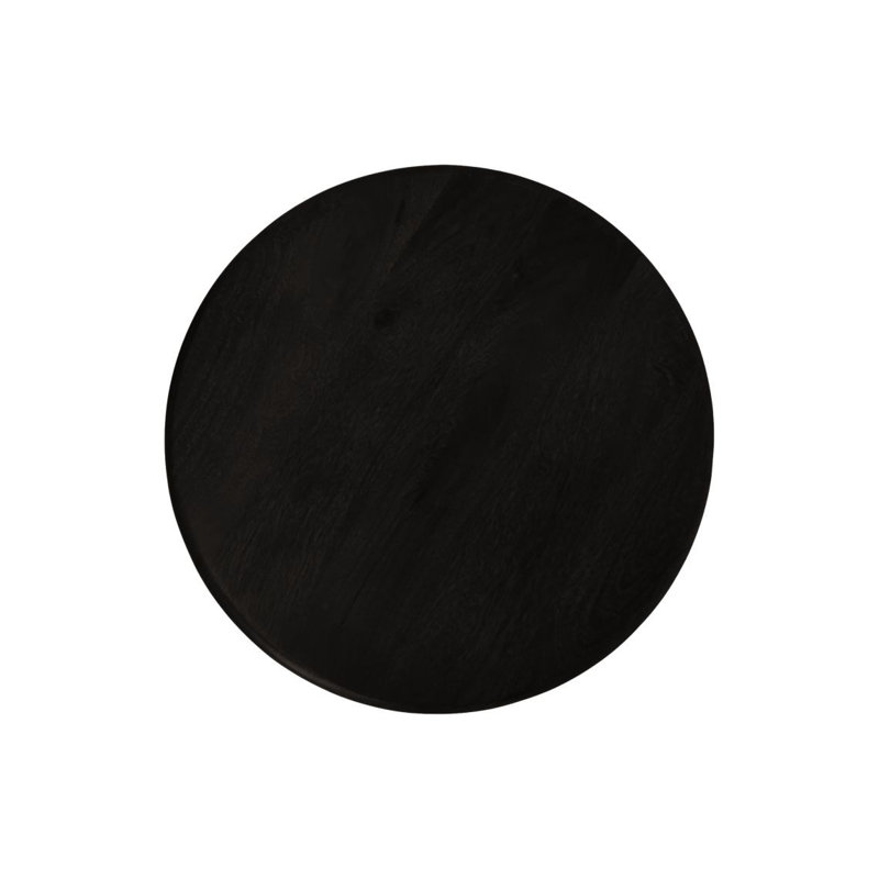Blina Solid Wood End Table, Black