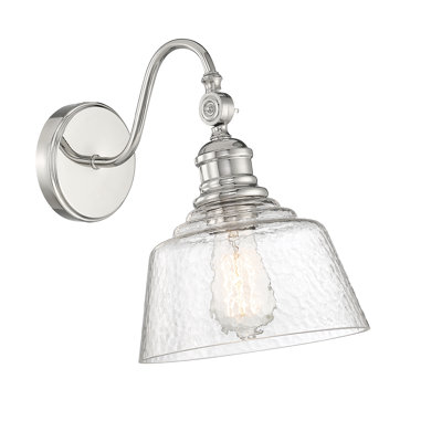 Applique murale 1 lumière Meridian en nickel poli