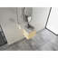 Meuble-lavabo mural 24 po avec lavabo d'art en céramique et porte à fermeture en douceur, emballage KD, contreplaqué