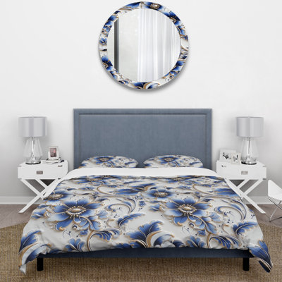 Ensemble de housse de couette Cobalt Mosaics Victorian
