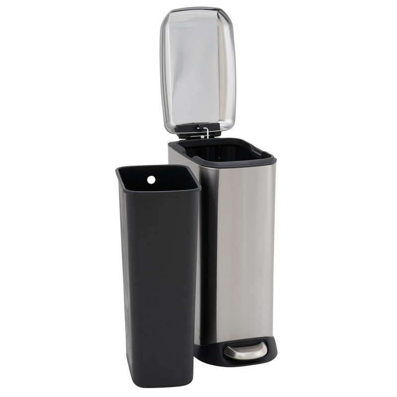 Poubelle à pédale 5 gallons en acier inoxydable Design Trend