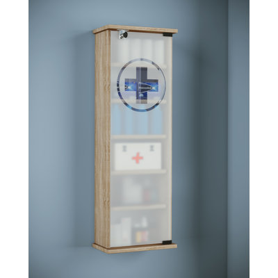 Rachaba 31mm W 92mm H Wall Mounted Optional Medicine Cabinet Mirror