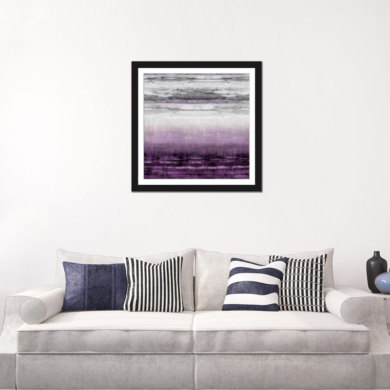 «After Glow Aubergine» par Taylor Hamilton, reproduction d'art sur toile tendue, H 24 po x l 24 po x P 1 po, Blanc