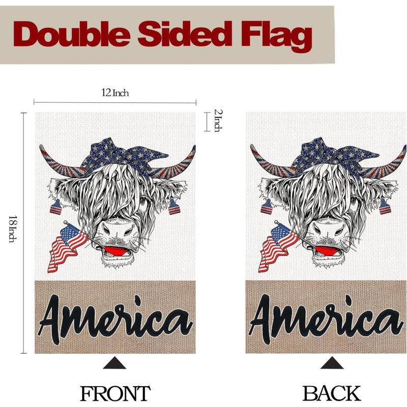 Drapeau de jardin en polyester 18 po x 12 po Gress