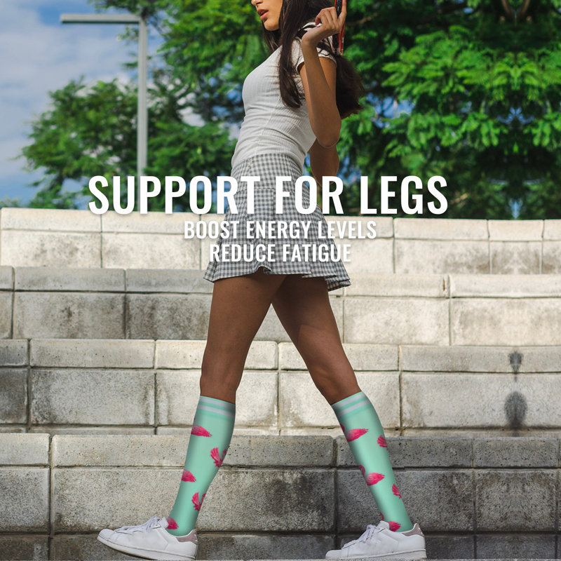 Chaussettes de compression femmes, hommes, 6 paires, chaussettes de soutien