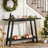 Solid Wood Console Table, 41.3" Rustic Entryway Table With Storage Shelf-1337582859