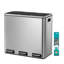 Steel Step On Multi-Compartment Rubbish & Recycling Bin - 54L-50176946