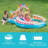 Candy Zone Inflatable Kiddie Pool: Inflatable Kids Pool With Water Sprayer And Slide – Splash Pad