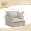 Canapé simple moderne en chenille avec accoudoirs pour le salon et la chambre à coucher, une pièce décorative confortable et élégante