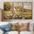 Toile avec cadre flottant brun