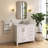 Aura 36'' Fully Assembled Single Bathroom Vanity Set With White Granite Top and Backsplash-2132894082