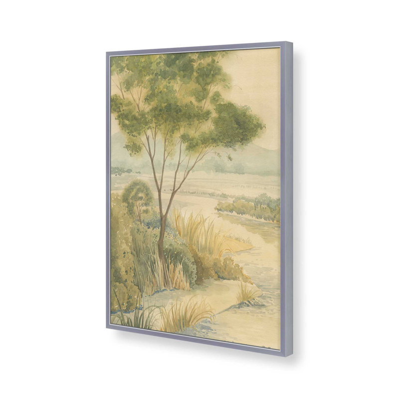 «Rivanna Shore I» par Grace Popp, reproduction d'art, H 12 po x l 8 po, Reproduction encadrée ouverte sans passe-partout
