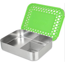 LunchBots Large Trio Stainless Steel Lunch Container -Three