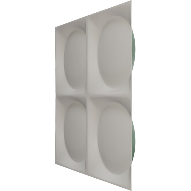 Panneau mural 3D décoratif Adonis EnduraWall, H 11,88 po x l 11,88 po x P 0,61 po, Rouge