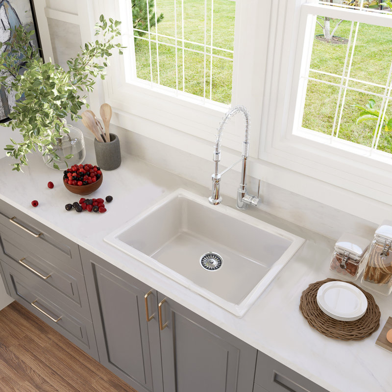 24'' L Single Basin Kitchen Sink