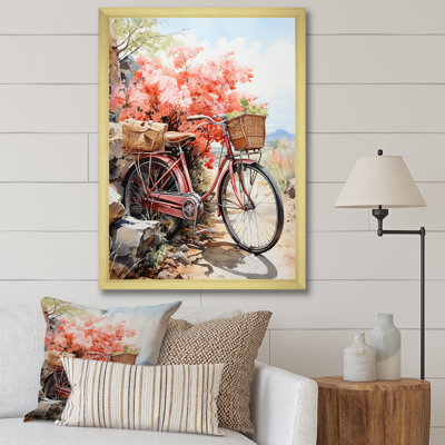 Corail de bicyclette sur toile
