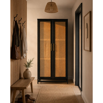 Portes d'armoire en bois massif Albertha