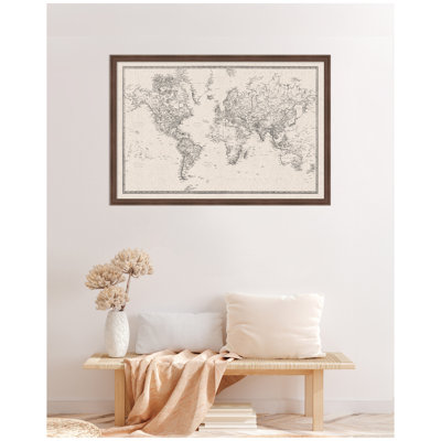 Tableau d'affichage en lin encadré en tissu noir et blanc
