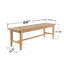 Solid Wood Teak Outdoor Bench
