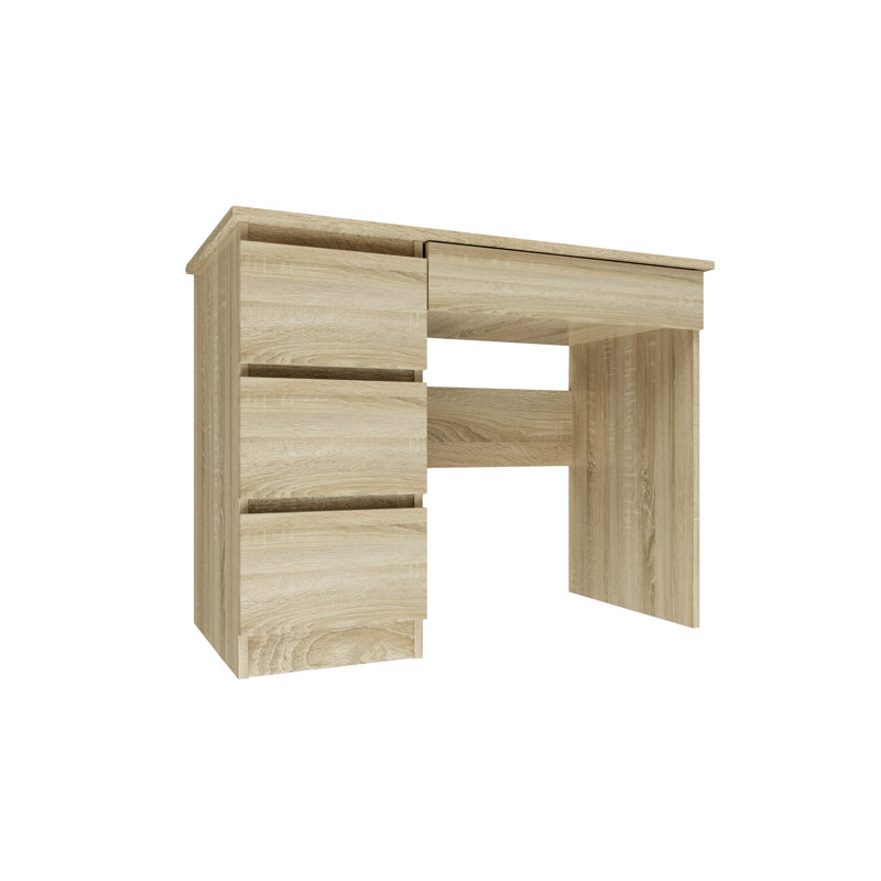 Eufelia Computer Desk, Left, Natural