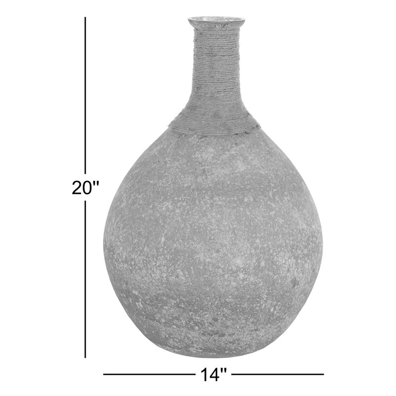 Glacia Transitional Sage, Tan Floor Vase