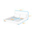 Ensemble de lit plateforme tapissier avec 2 coussins-1826791137-1826791139