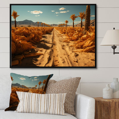 «Yellow Palm Trees Field II», reproduction sur toile
