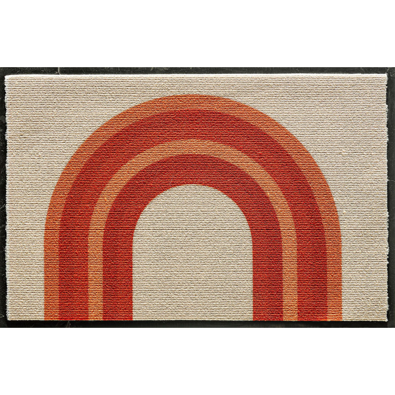 Rugs America Lianna Vermillion Rainbow LO25A 20"x31.5" Door and Kitchen Mat
