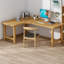 Bureau en bois massif en L Burlywood-1154244369-1154244382