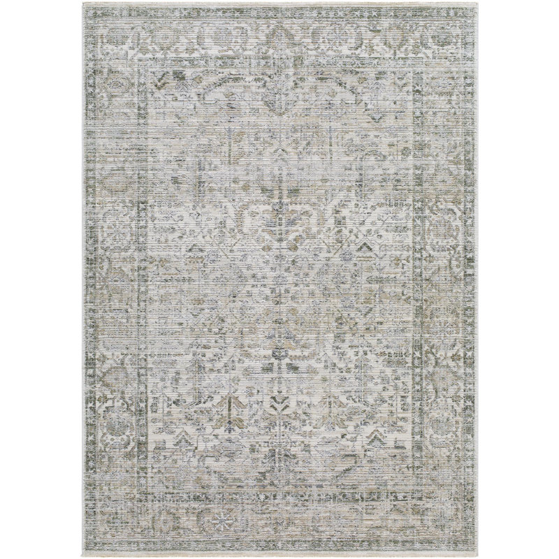 Tapis traditionnel tissé à la machine Boltri EDO2310, Rectangle 5 pi 3 po x 7 pi