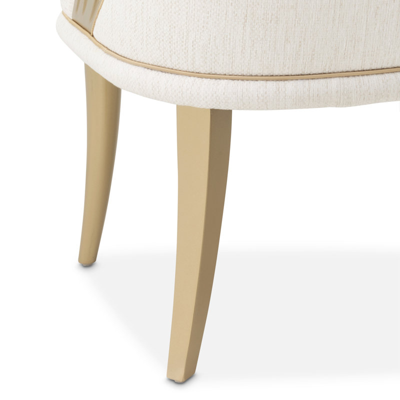 Chaise avec accoudoirs de salle à manger La Terrazza - Perle crémeuse