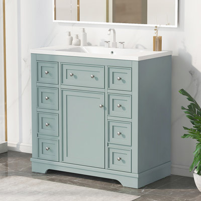 Meuble-lavabo simple avec plateau Mylek 36,01