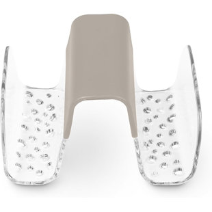 Cora Sponge & Brush Sink Saddle GY/CL (Set of 2)
