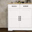 Buffet blanc avec 3 tiroirs et 3 portes