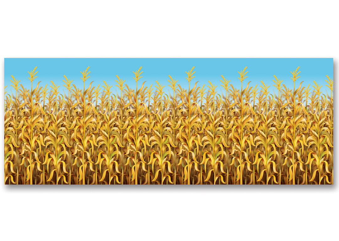 Fall/Thanksgiving Cornstalks Backdrop (Set of 2) The Holiday Aisle®