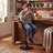Green Adjustable Height Bar Stools With Fabric Seat Swivel Stool With Backrest For Kitchen Island, Bar, Home Pub​​-1546840794