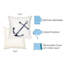 Housse et insert de coussin carré pour l'extérieur Vision II Marina-22803598