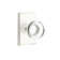 Emtek Privacy Knobset w/ Modern Rectangular Rosette and Modern Disc Glass Knob