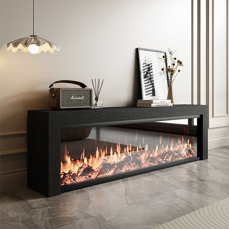 Simple electronic fireplace TV stand