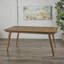 Table de salle à manger d'extérieur en bois massif de 69 po