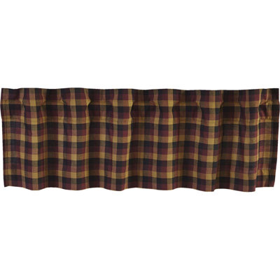 Drancy Cotton Plaid Tailored Window Valance
