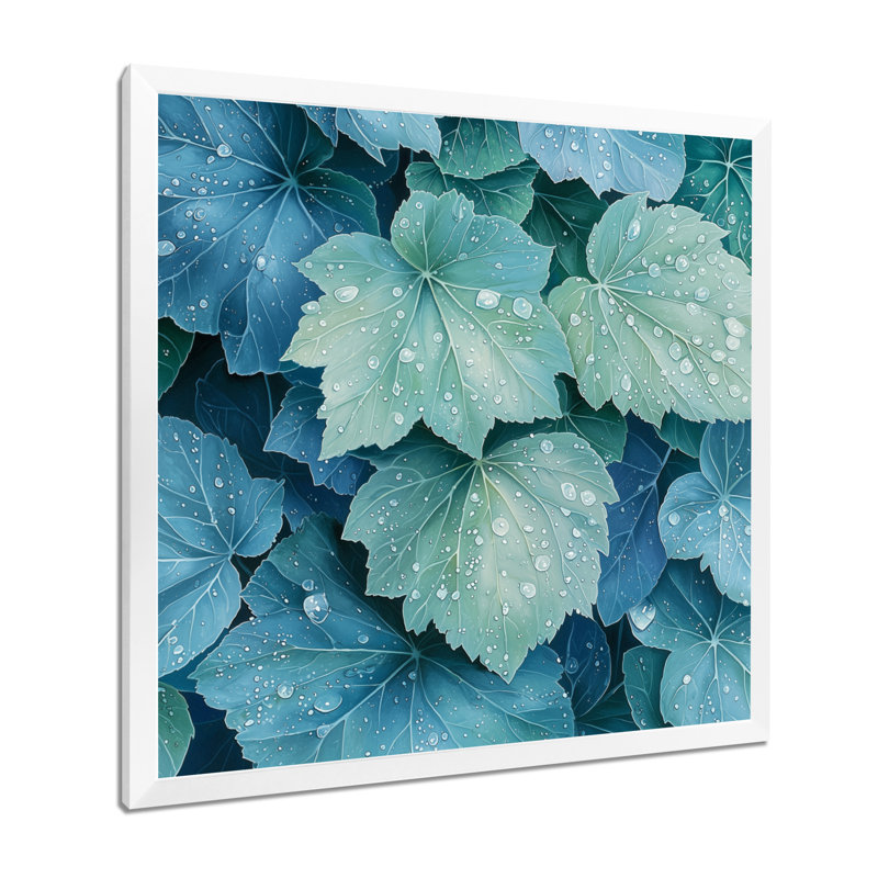Chappel - Floral Large Wall Decor, Single Picture Framed Print, 16" H x 16" W, White
