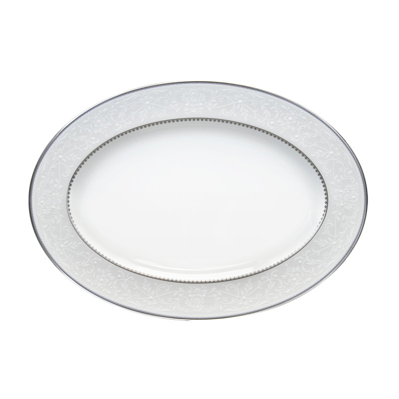 Noritake Brocato Oval Platter, 1'' H x 14'' W x 10'' D