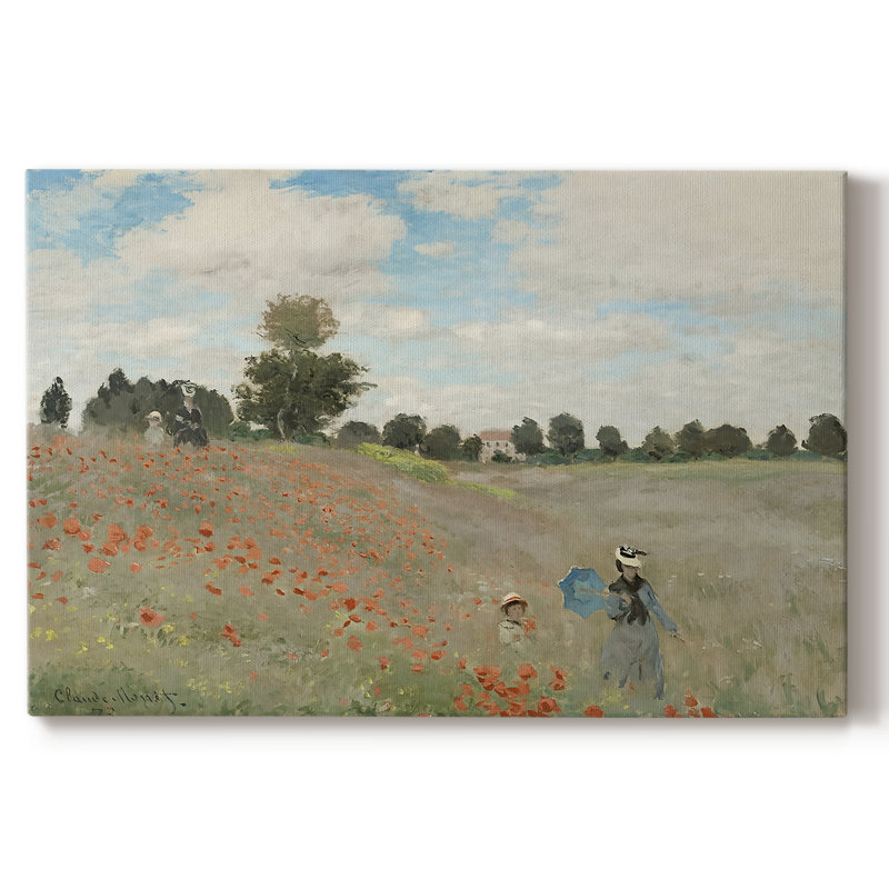 Coquelicots à Argenteuil (Les Coquelicots) - Claude Monet - Toile tendue avec châssis - 1873, 18 x 27