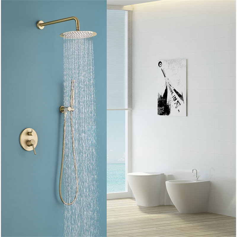Pomme de douche double standard / double, Or