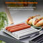 Tower BBQ Hot Dog Roller with Wooden Stay Cool Handle, Robust Construction, Stainless Steel